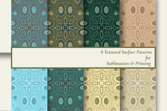 8 Textured Seamless Boho Surface Pattern: A Versatile Design Resource