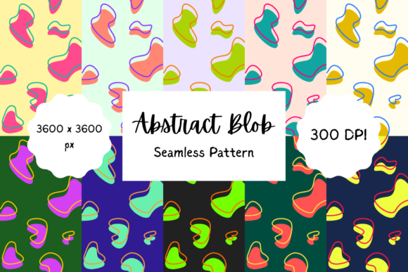 Abstract Blob Seamless Pattern Design: A Versatile Asset
