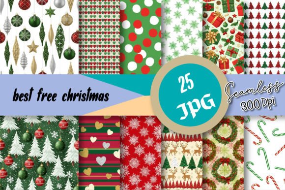Best Free Christmas Digital Paper
