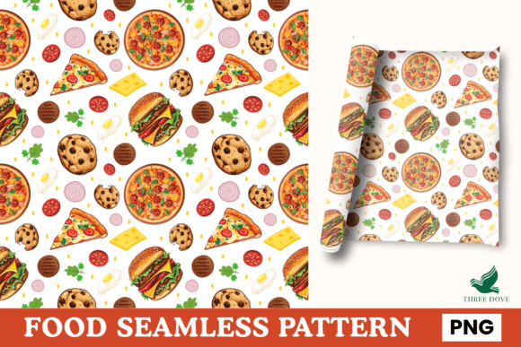 Explore the Versatility of Food Seamless Pattern - 02: A Digital Download for Creative Projects
