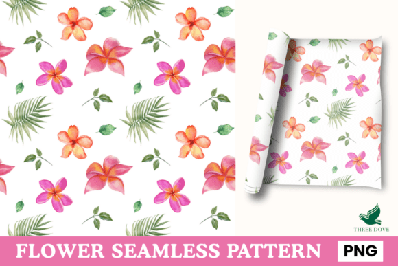 Flower Seamless Pattern - 08: A Versatile Digital Design for Creative Projects