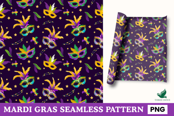 Mardi Gras Seamless Pattern - 03: A Strategic Design Tool for Creative Projects
