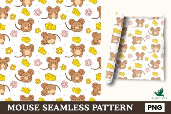 Mouse Seamless Pattern - 03: A Versatile Digital Tool for Creative Projects