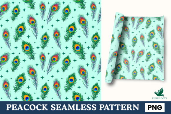 Peacock Seamless Pattern - 02