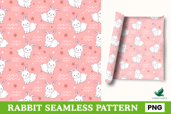 Rabbit Seamless Pattern - 02