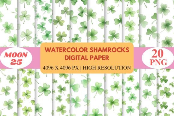 Strategic Design Decisions: Leveraging Watercolor Shamrocks Digital Paper for Brand and Project Success