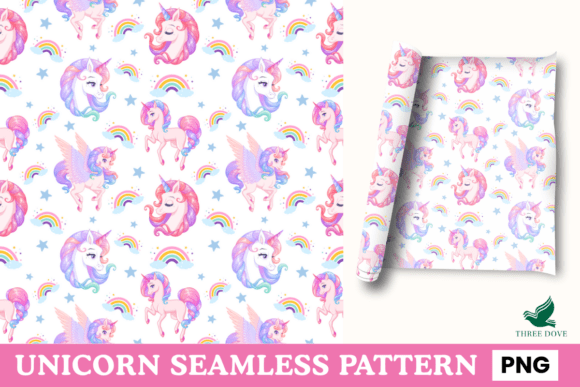 Unicorn Seamless Pattern - 04