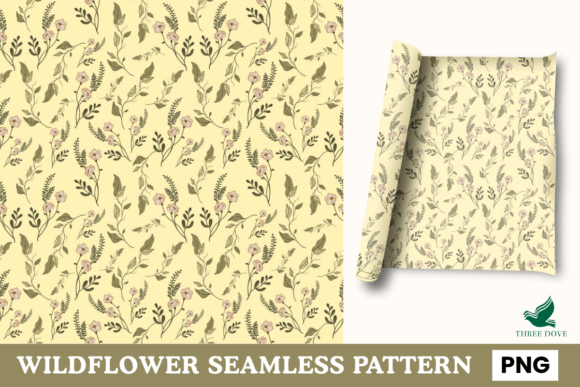 WildFlower Seamless Pattern - 05: A Versatile Digital Design for Creative Projects