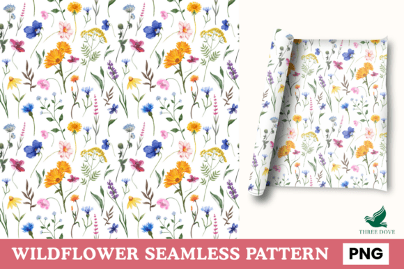 WildFlower Seamless Pattern - 07