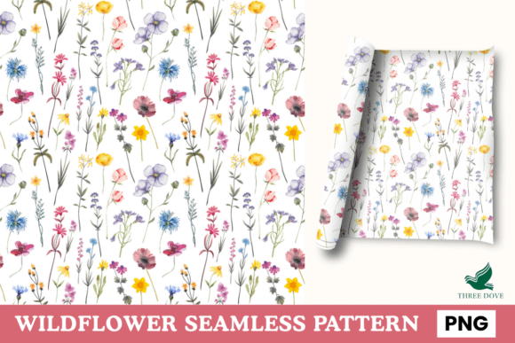 WildFlower Seamless Pattern - 08: A Strategic Tool for Creative and Professional Projects