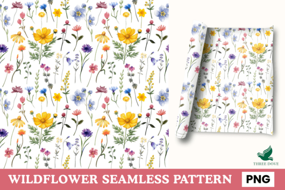 WildFlower Seamless Pattern - 09
