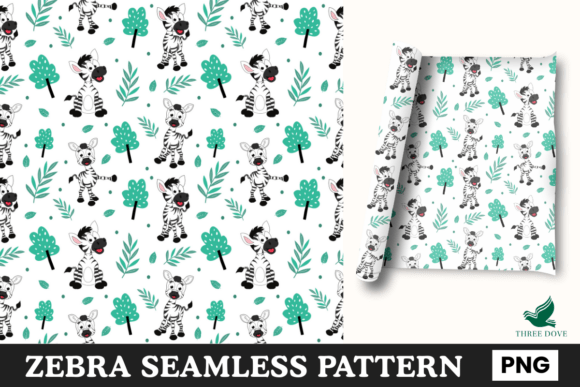 Zebra Seamless Pattern - 08